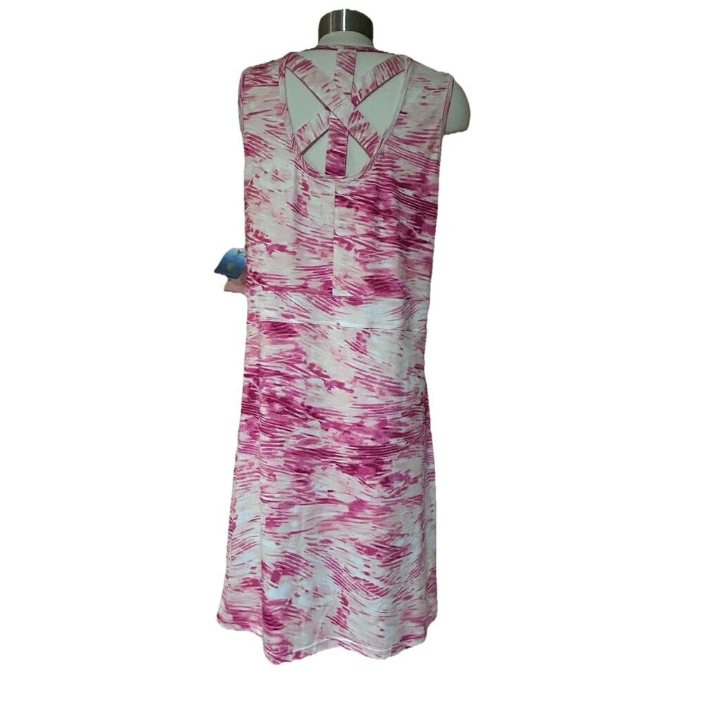 Silver Bait Women’s Pink White Sleeveless Dress Strap Athletic Stretch Straps 1X - Picture 8 of 11